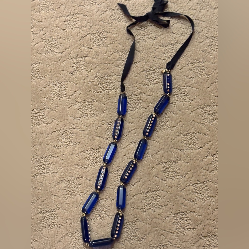 J. Crew Blue Beaded Necklace